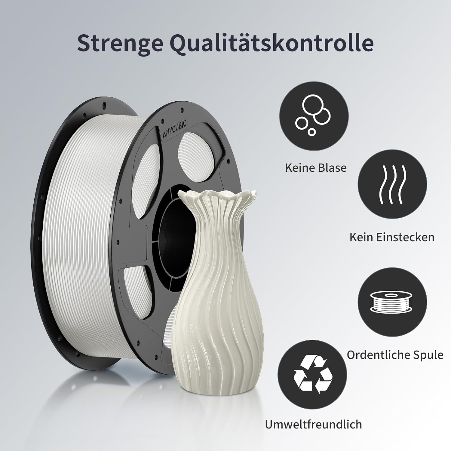 Detalle 2 de ANYCUBIC Refill PLA Spool Kit 1 kg Transparenz