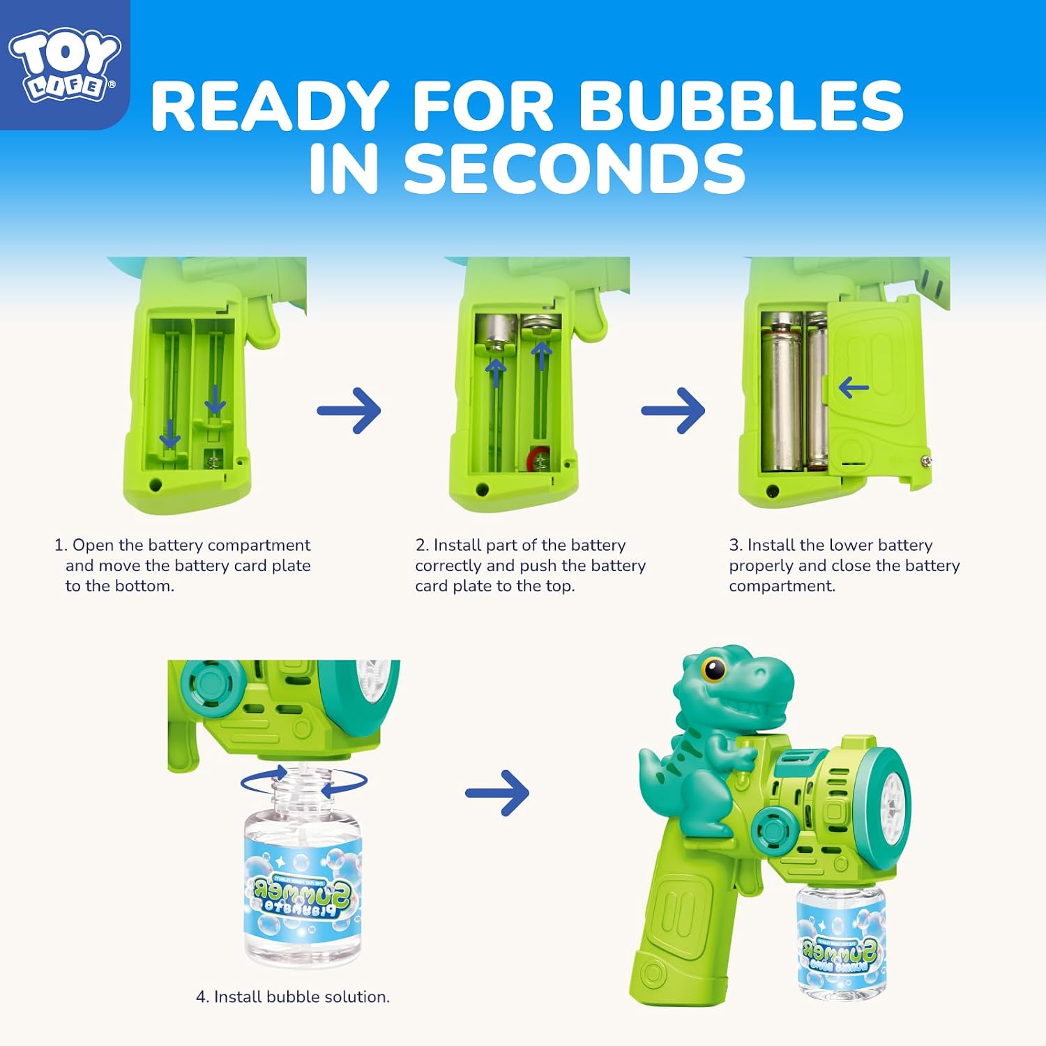 Detalle 2 de TOY Life Bubble Guns 2-Pack