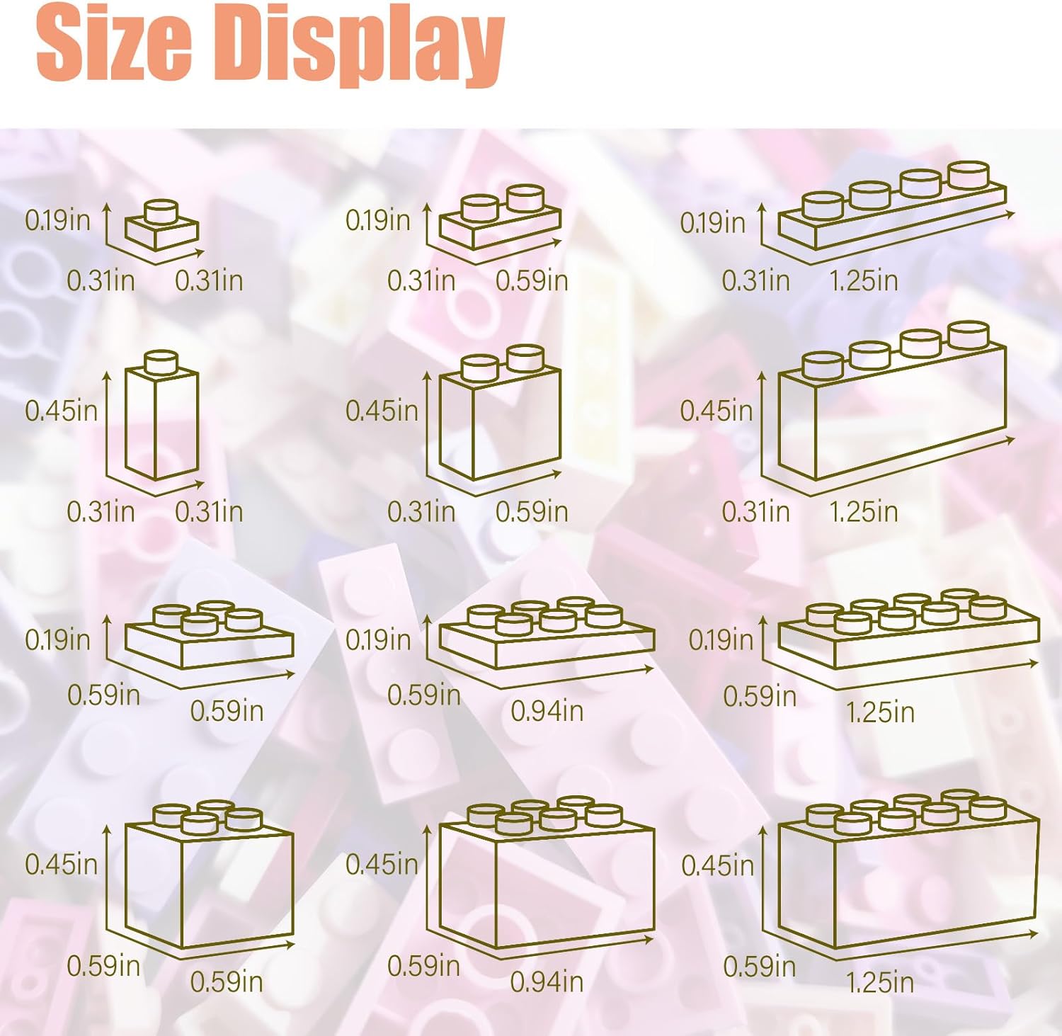 Detalle 2 de HUIZDQ 1500 Pieces Building Bricks – Classic Set Compatible with All Major Brands (Girl Colour)
