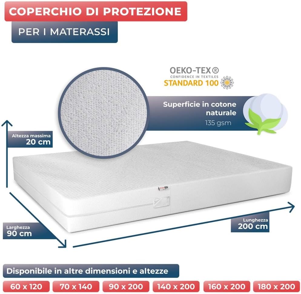 Thumbnail 1 de WRAPPYBAG Coprimaterasso Impermeabile: protezione integrale contro acari, insetti e allergie