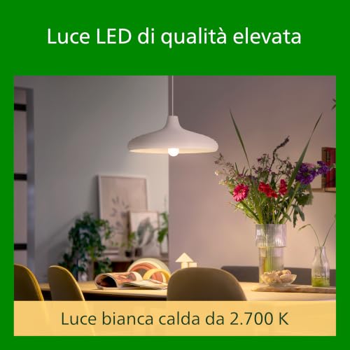 Detalle de Philips LED Lampadine Goccia a Filamento – Classe A, E27, 100W equivalenti, Luce Bianca Calda, Non Dimmerabile