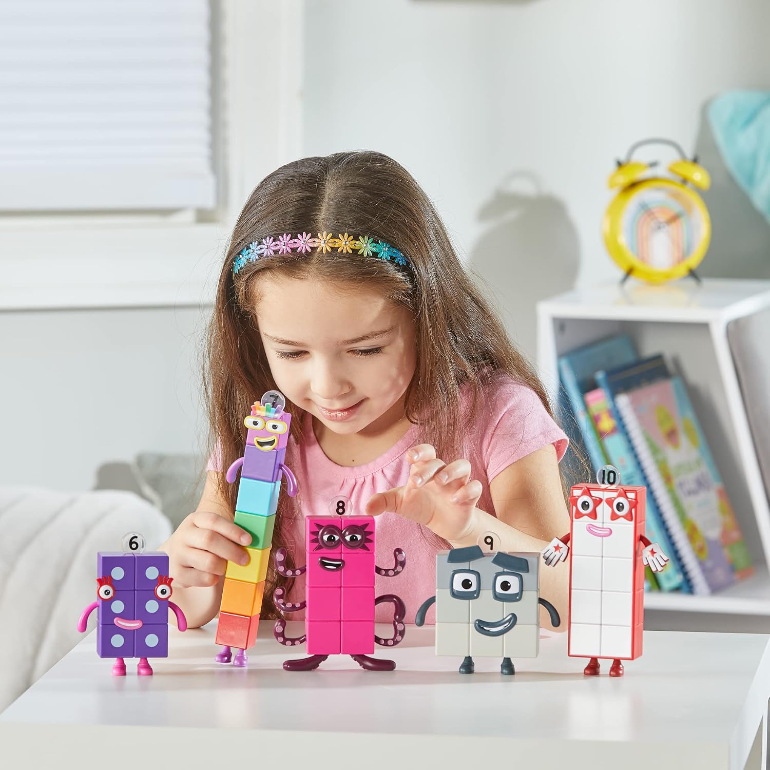 Detalle de Learning Resources Numberblocks Friends Six to Ten Collectible Figures with Posable Arms