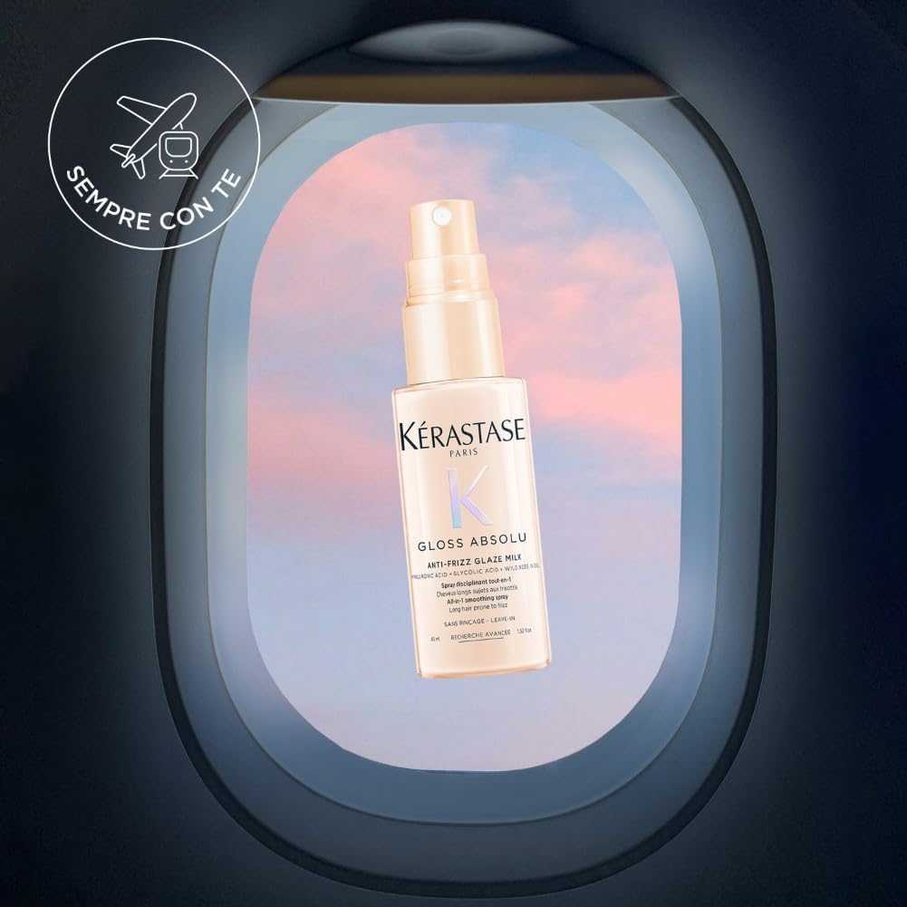 Detalle de Kérastase Gloss Absolu Spray Multi-Beneficio per Capelli Crespi 45 ml – Mini