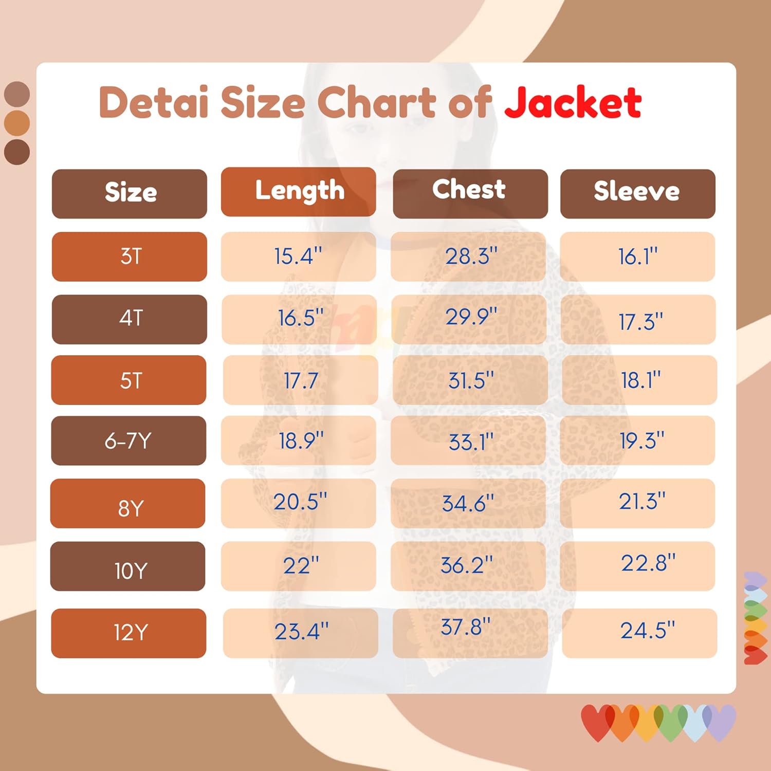 Thumbnail 2 de WELAKEN Lightweight Water-Resistant Jacket for Girls & Kids (Print, Hooded)