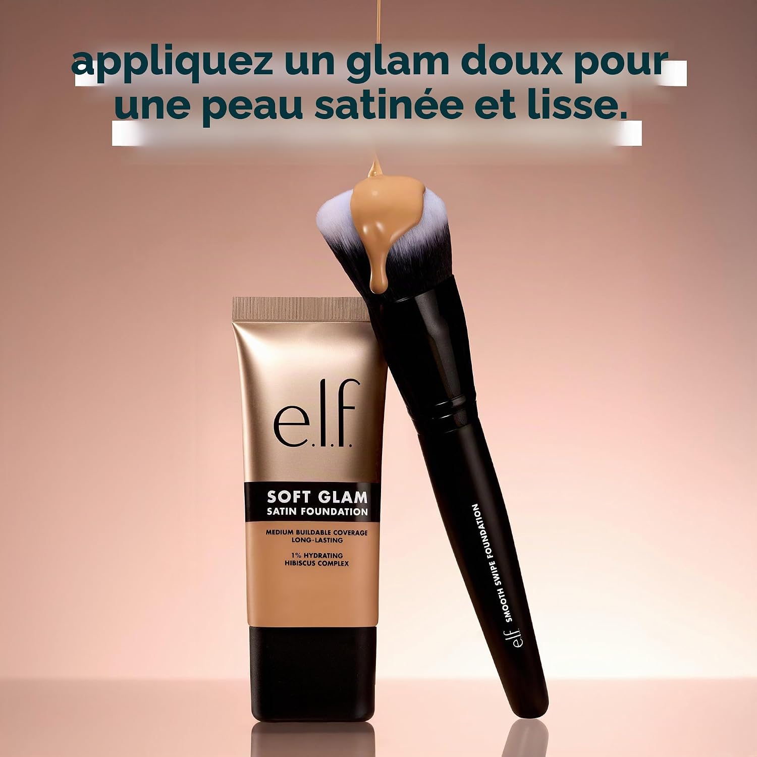 Detalle de Fond de teint Soft Glam Satin : finition satinée et couvrance modulable