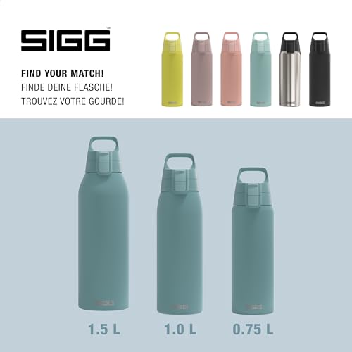 Thumbnail 4 de Sigg Edelstahl Trinkflasche Shield ONE Morning Blue 0.75 L – Auslaufsicher, BPA-frei
