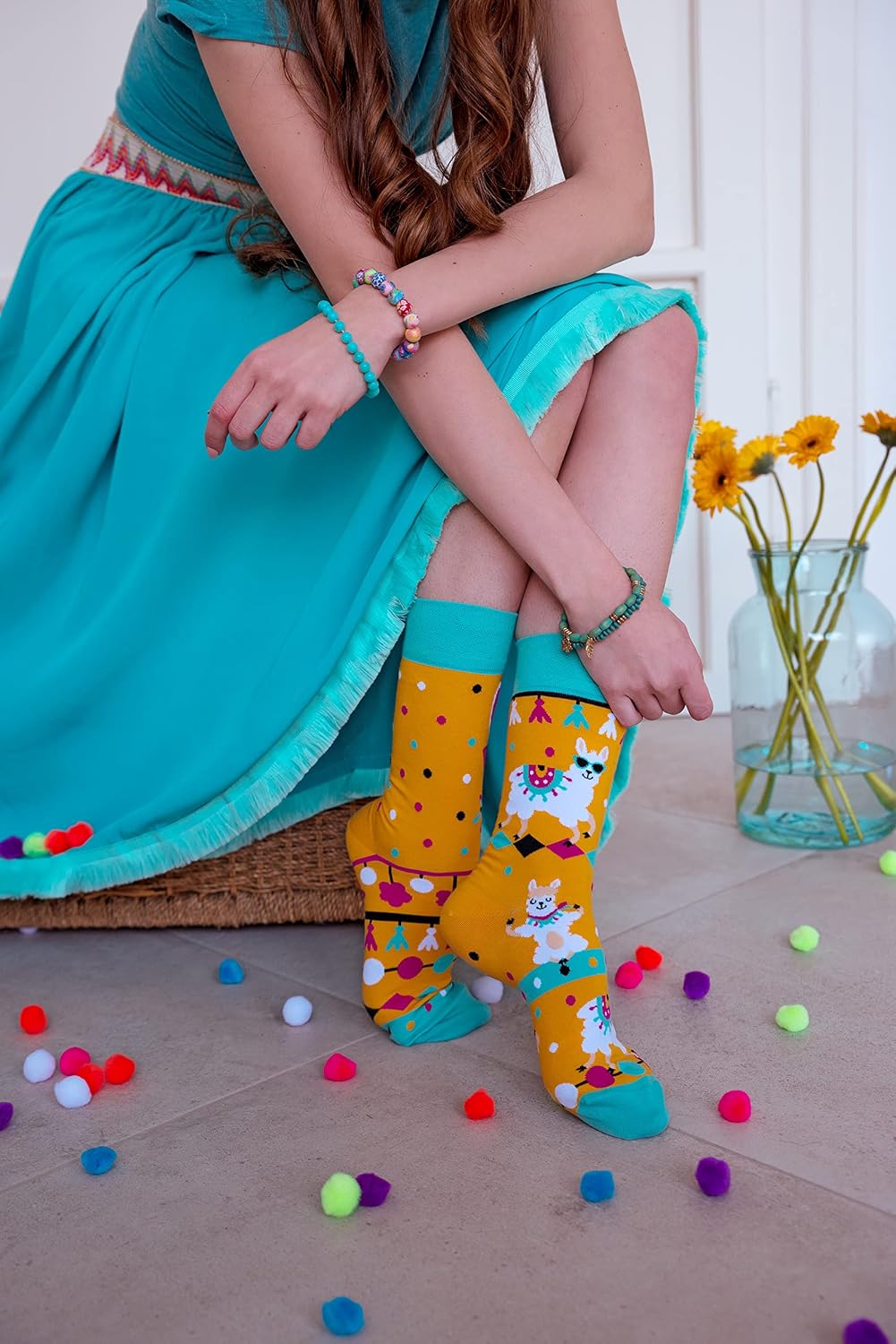 Detalle de Dedoles Socken (unisex) – 1 Paar mit linken und rechten Socken in verschiedenen Designs aus Baumwollmischung