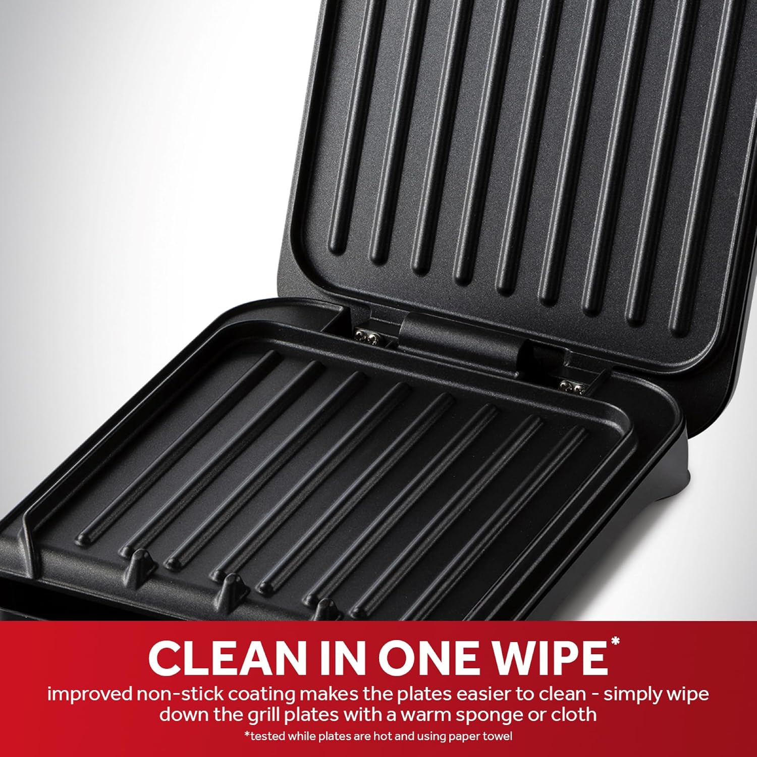 Thumbnail 4 de George Foreman Small Electric Fit Grill, 760W, Black