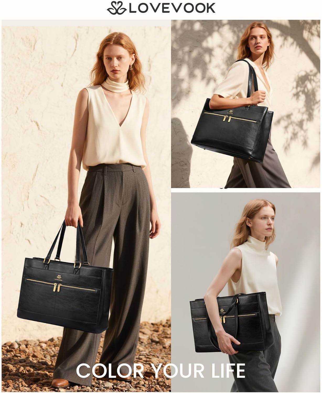 Thumbnail 1 de LOVEVOOK Laptop Handbags for Women: 15.6 Inch Large Tote for Work, School and Travel