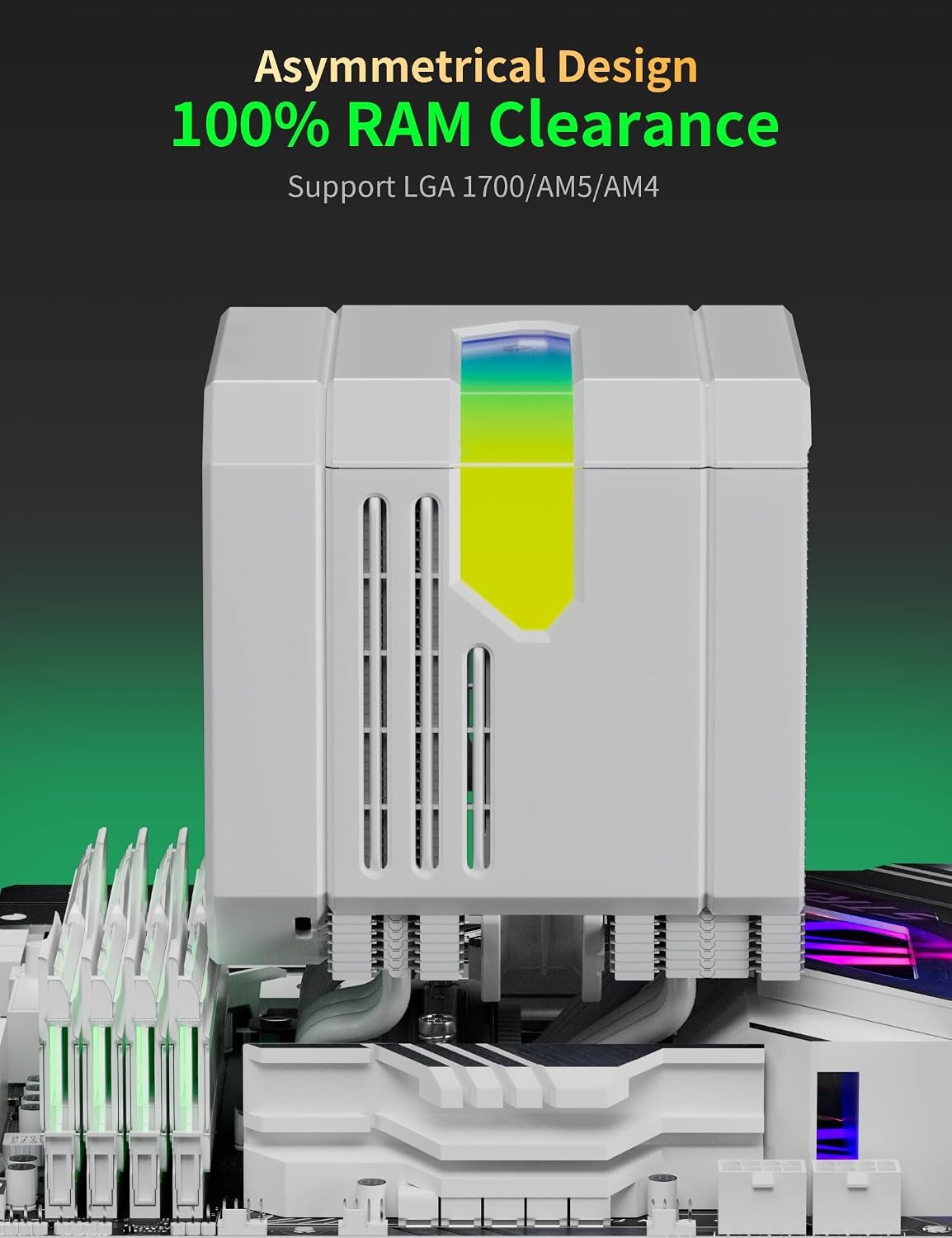 Thumbnail 2 de UpHere Gaming Up2TC6 ARGB White CPU Air Cooler