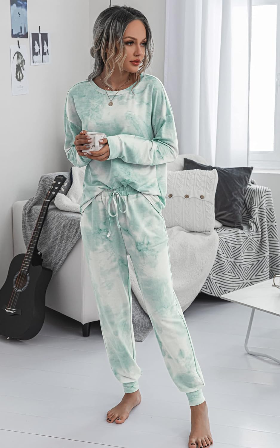 Thumbnail 5 de ASOMI Pyjama Damen Tie Dye Set