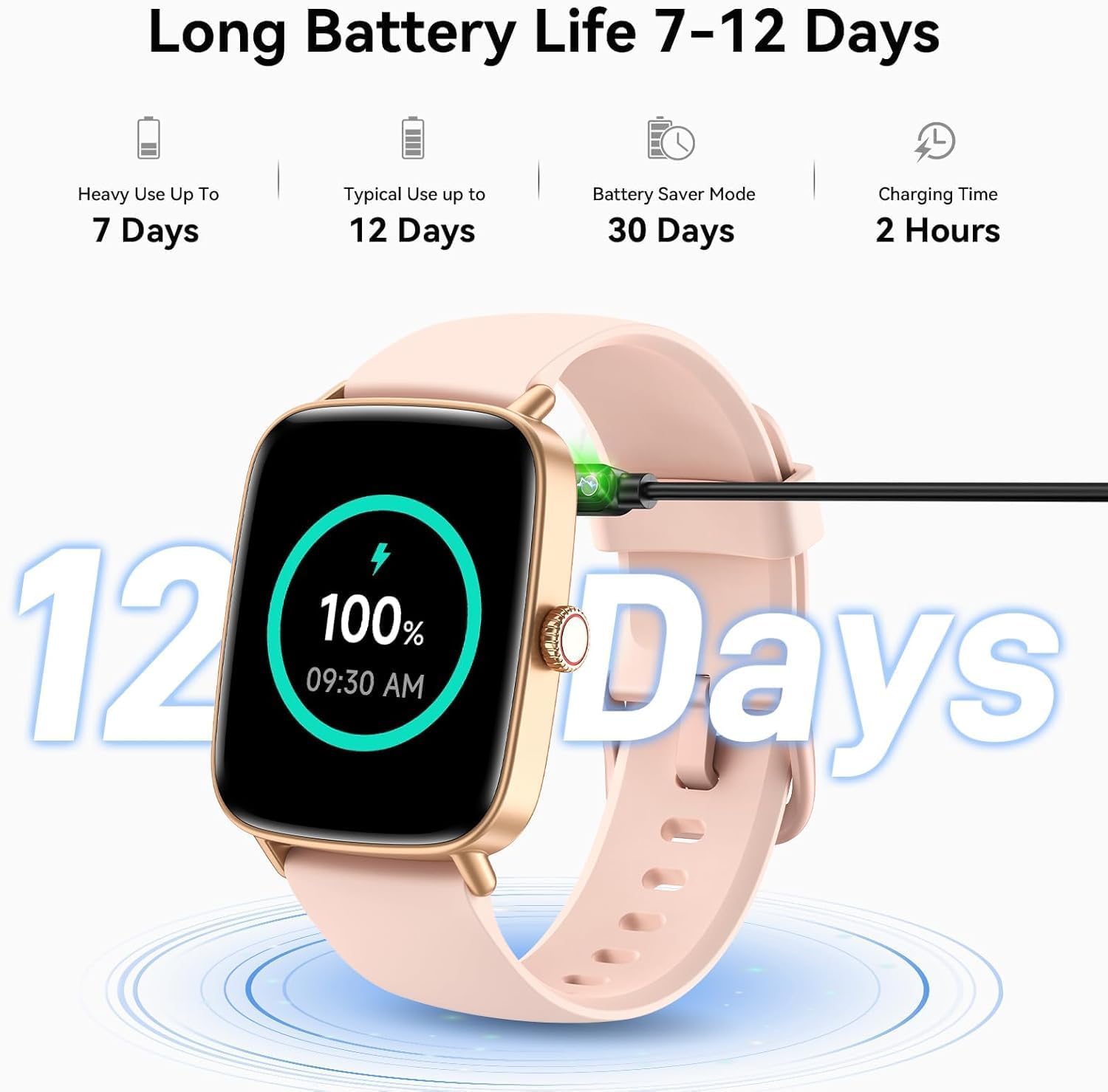 Thumbnail 6 de Yoever Smart Watch for Women & Men with 1.91” AMOLED Display