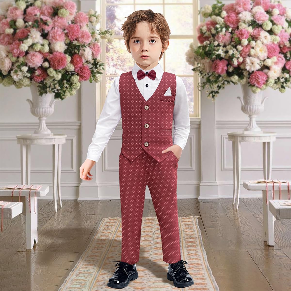 Thumbnail 1 de Nwada boys wedding suit 4 piece set