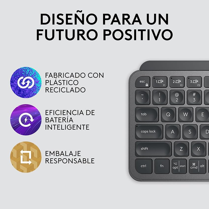Thumbnail 5 de Logitech MX Keys Mini teclado 10 días Gris oscuro