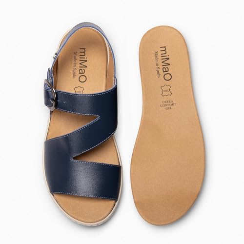 Thumbnail 3 de miMaO Sandales à semelle amovible BLEU MARINE EU 38 – confort et style en Espagne