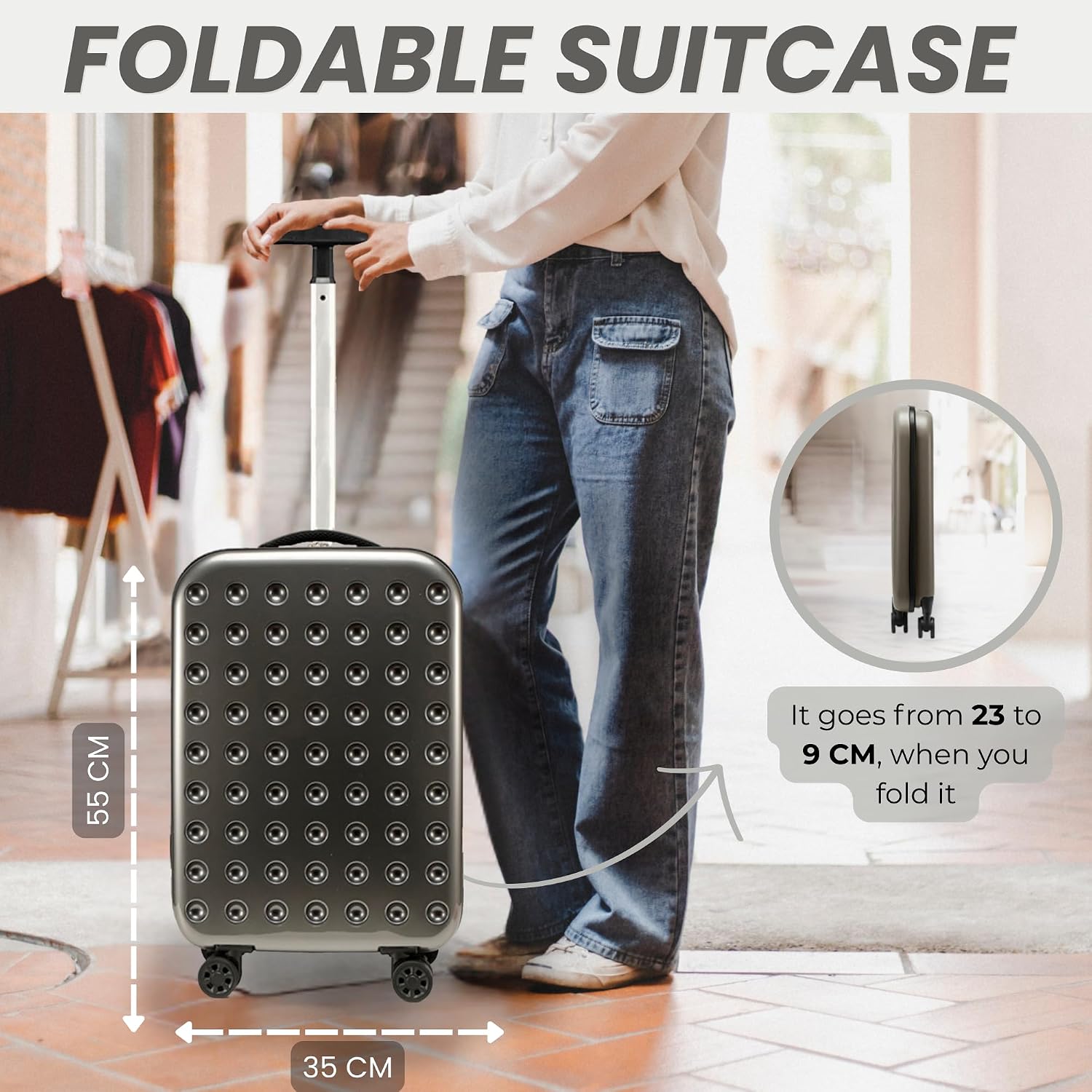 Thumbnail 1 de MAGIC SELECT Maleta de Cabina ABS Plegable 55 cm