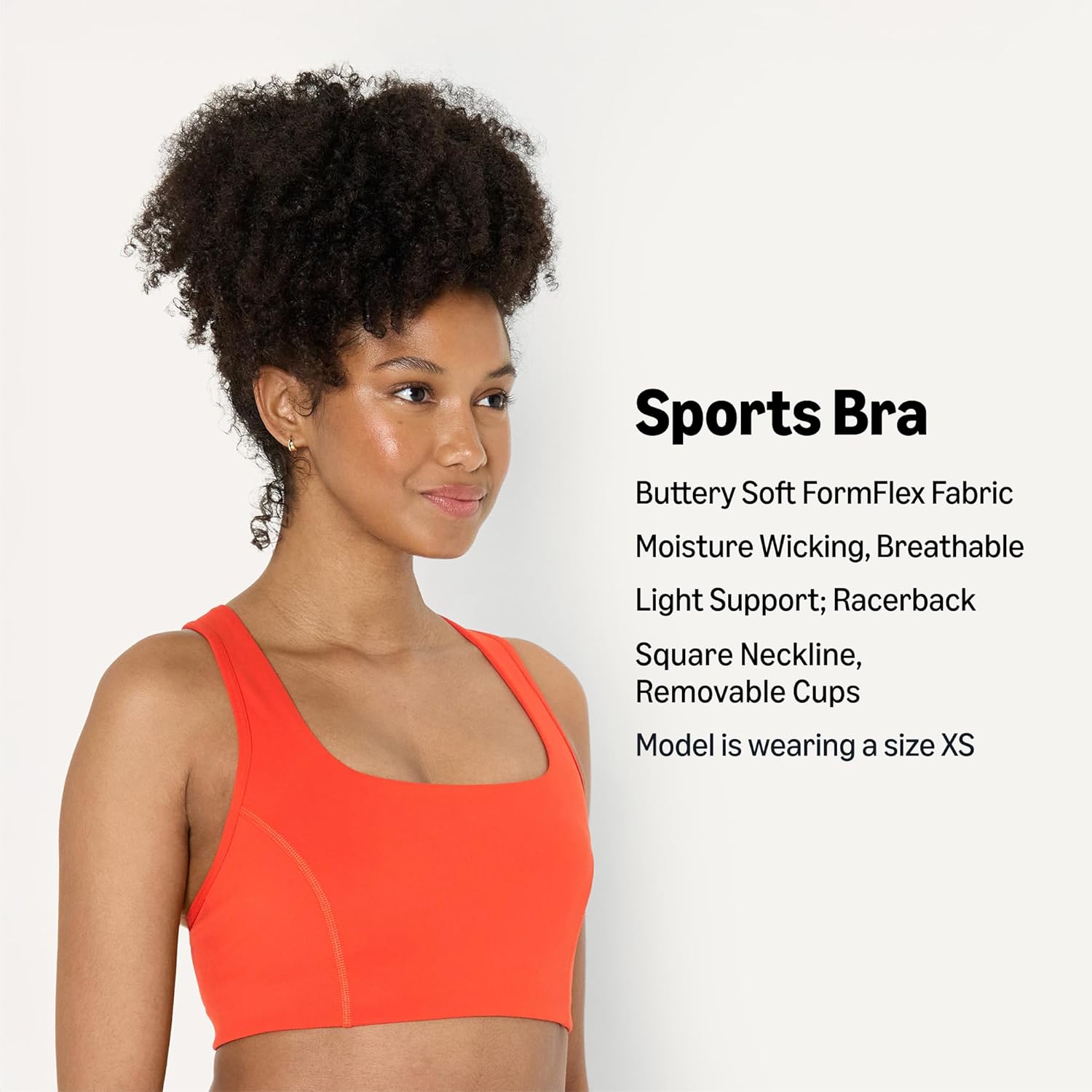 Thumbnail 1 de Amazon Essentials Women’s Active FormFlex Buttery Soft Light Support Square Neck Sports Bra (A–C)