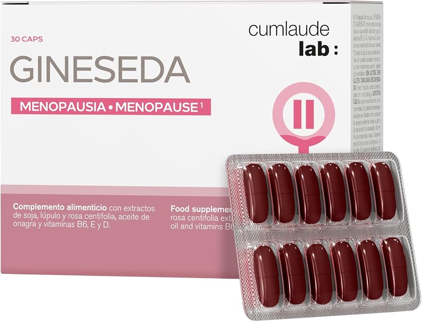 Detalle 1 de Cumlaude Gineseda Complemento menopausia 30 cápsulas 💊