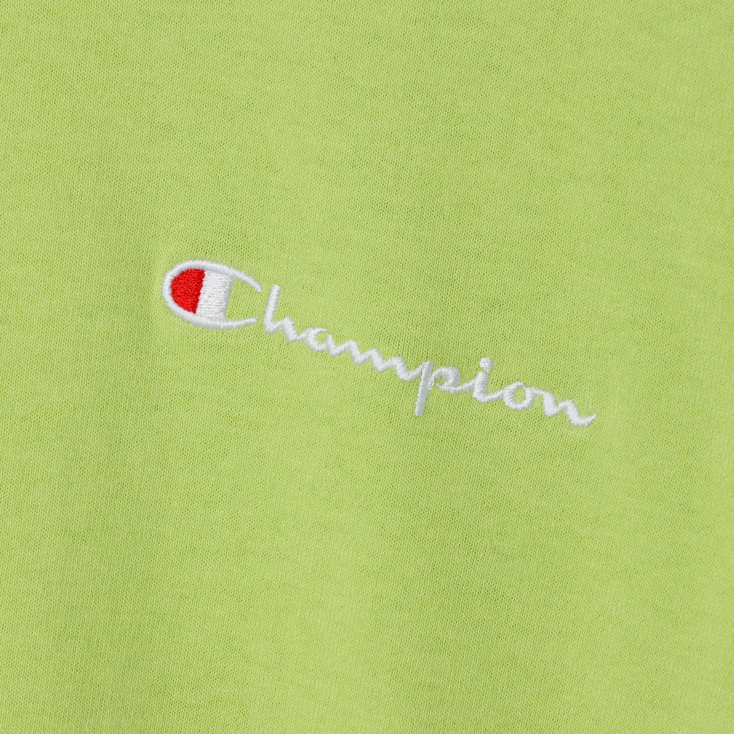 Detalle 2 de Champion CKSY404Z キッズ長袖Tシャツ 綿100%・バインダーネック・左胸ロゴ刺繍
