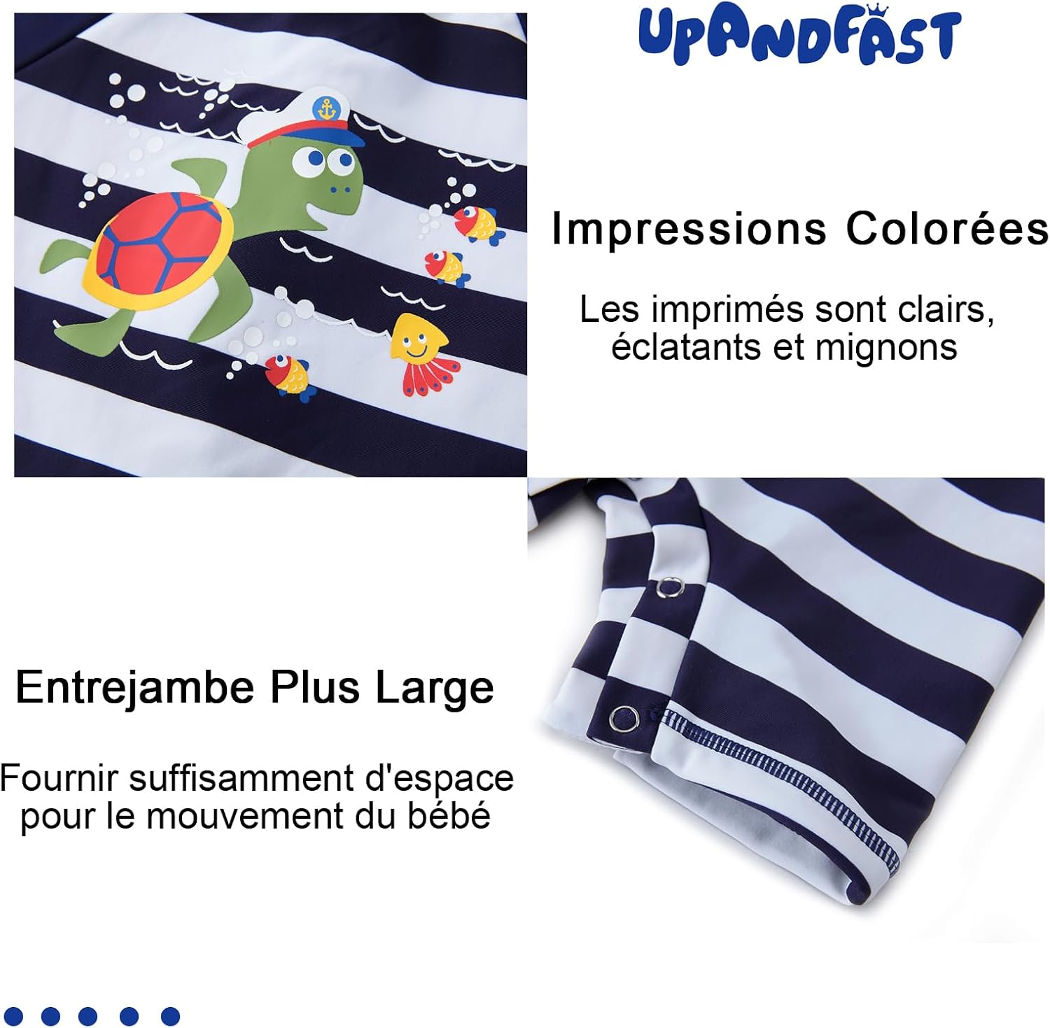 Detalle 2 de upandfast Maillot de Bain bébé UPF 50+