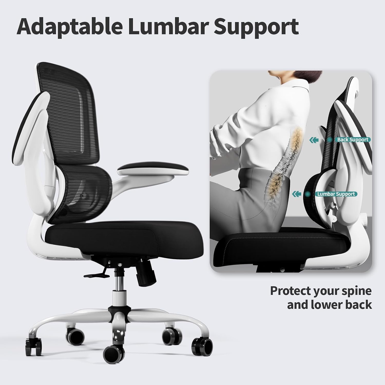 Thumbnail 6 de TRALT Office Chair Ergonomic Mesh Desk Chair