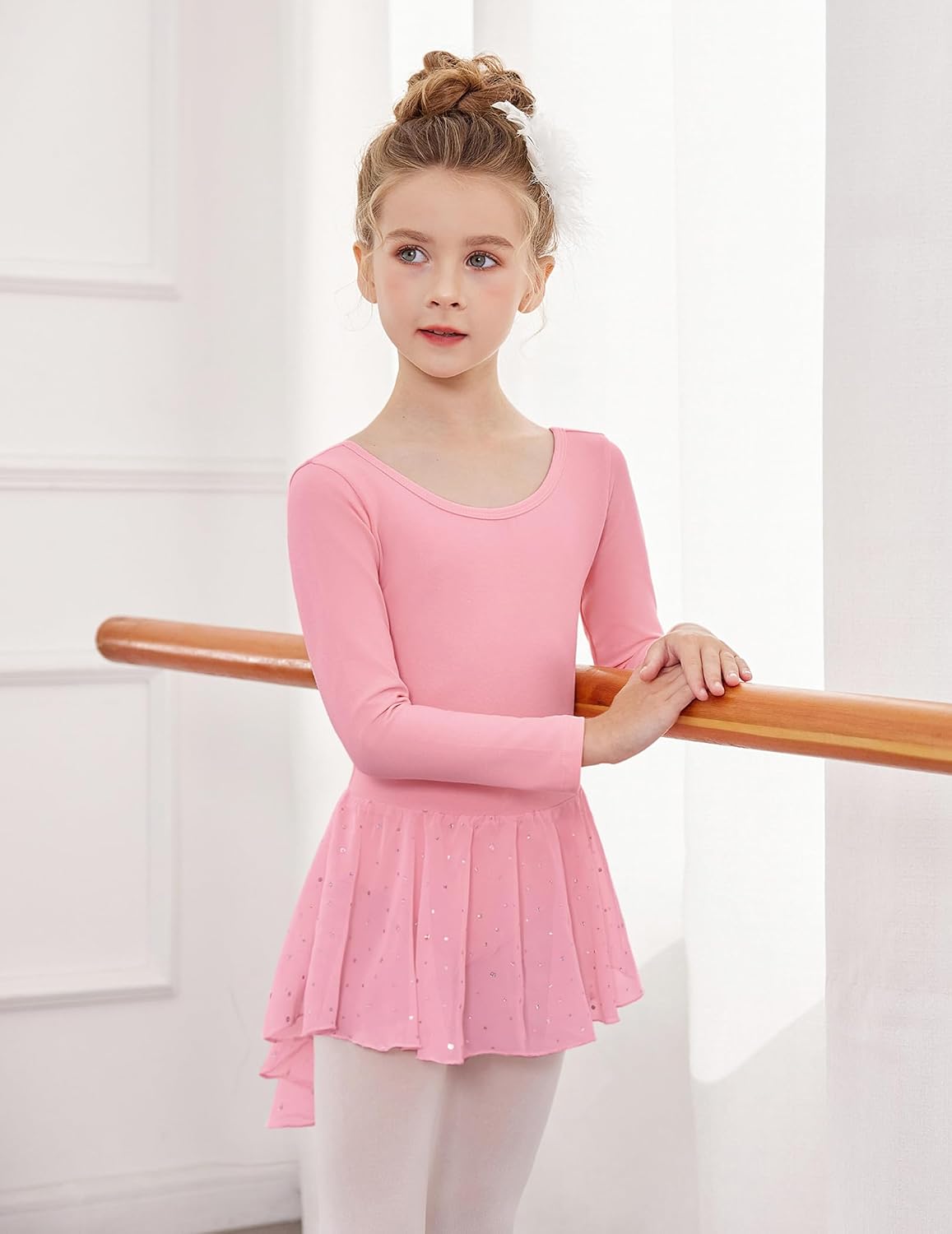 Detalle de Arshiner Robe de ballet manches longues 2-10 ans