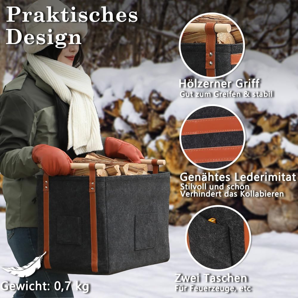 Thumbnail 2 de Diurwur Holzkorb 60L Kaminholz