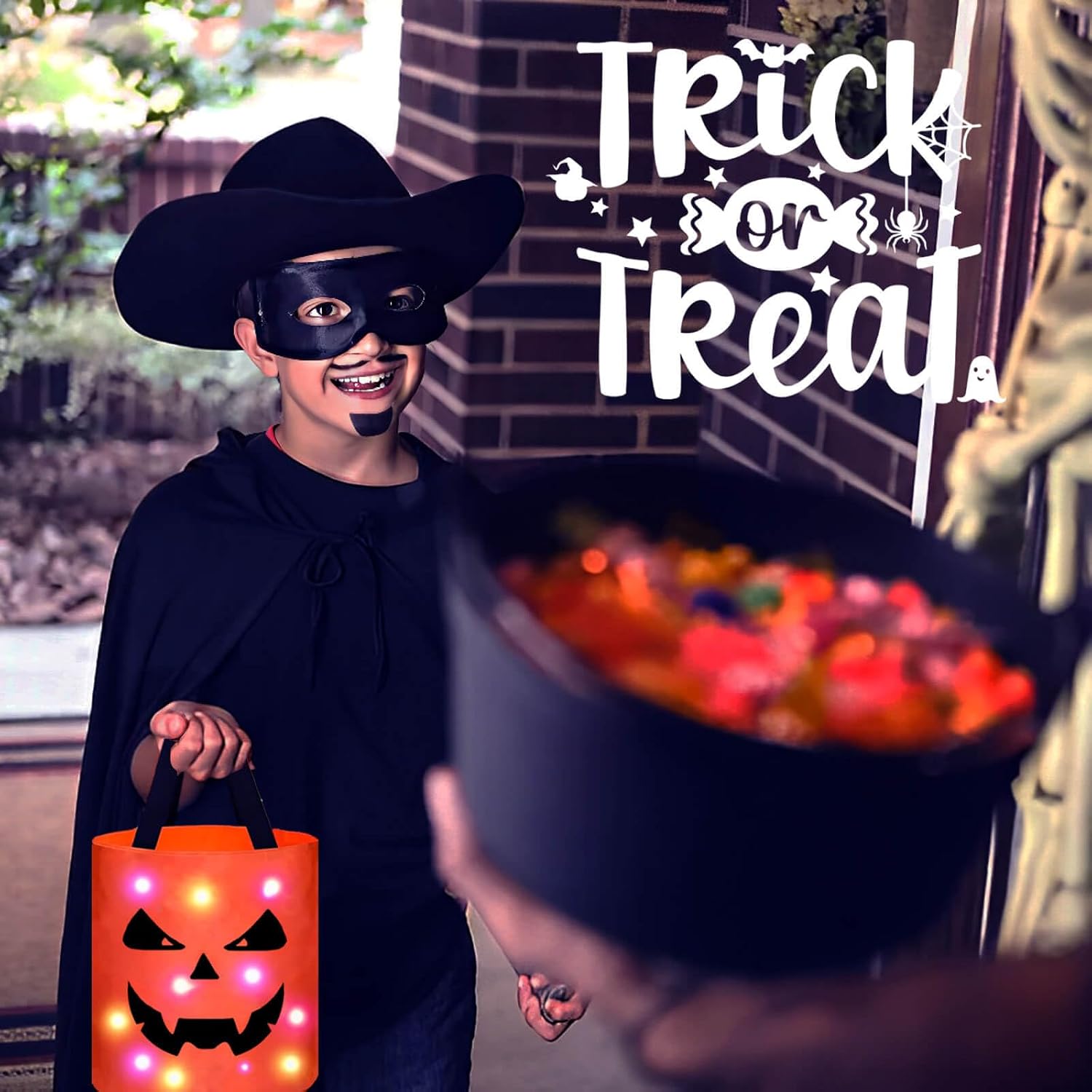 Thumbnail 6 de Light-up Halloween treat bucket, ghost design