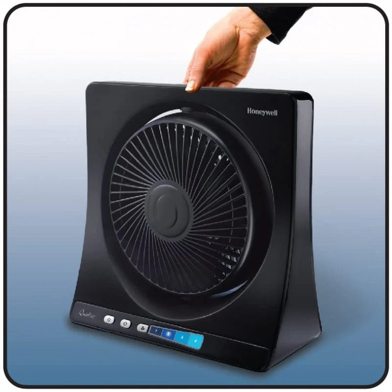 Detalle de Honeywell HT354E Ventilador de Sobremesa 36W Negro: silencio y control en tu escritorio