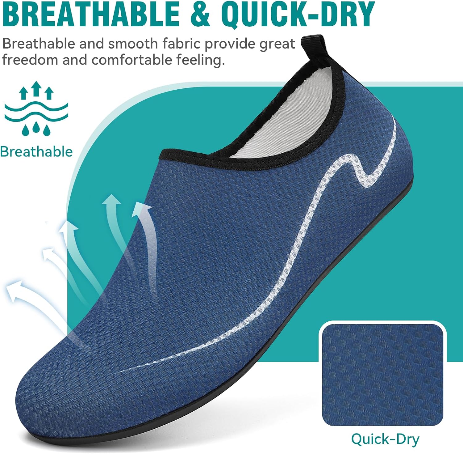 Detalle de Gitzing Water Shoes Beach Quick-Dry Swim Aqua Socks for Women and Men