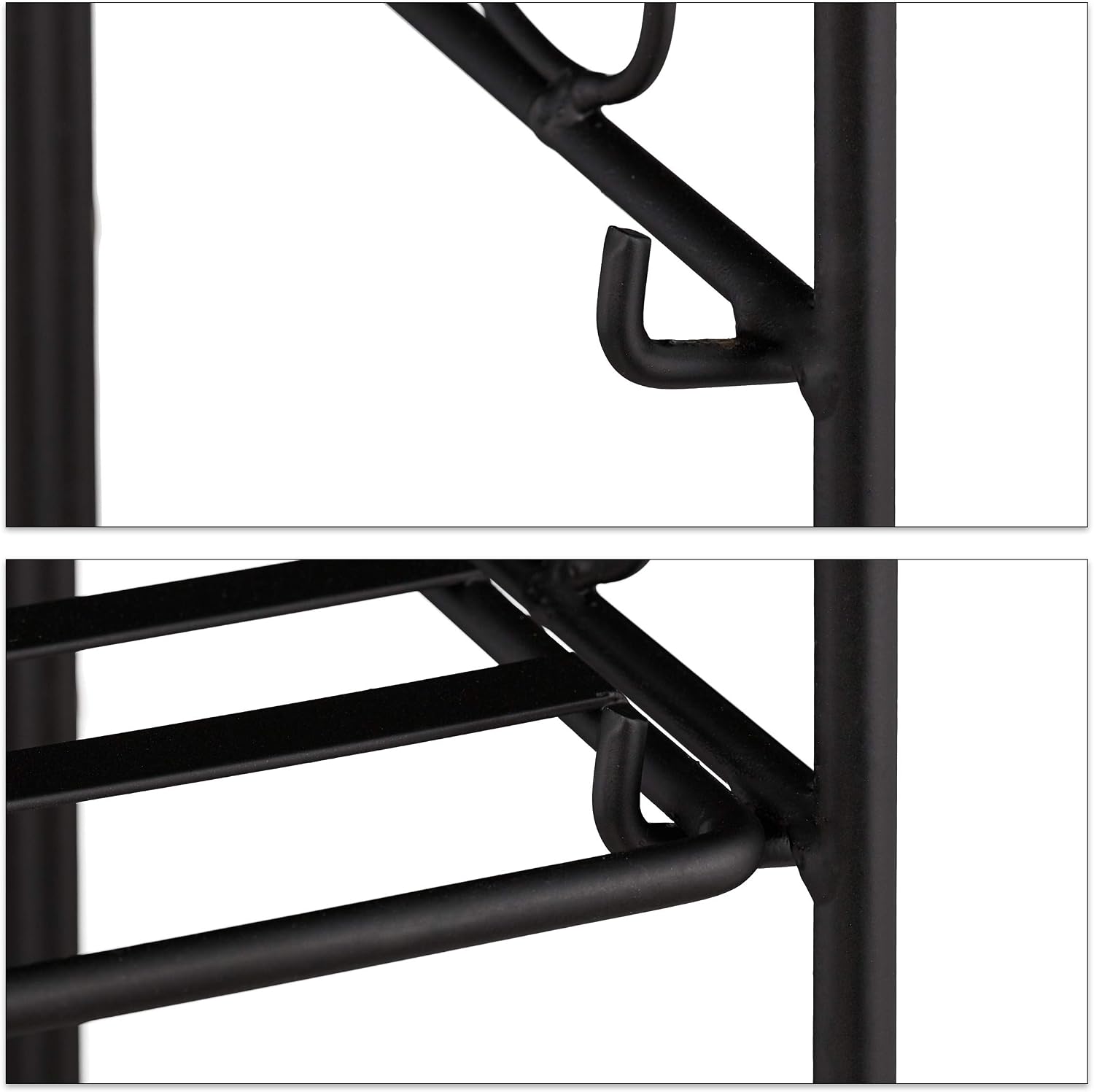 Thumbnail 6 de Relaxdays étagère d'extérieur pour jardin, 3 niveaux pliable en métal noir – style vintage