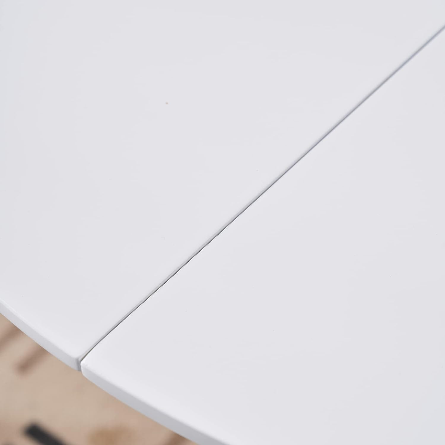 Thumbnail 4 de BenyLed ronde eettafel 80 cm met wit MDF-blad en tulpenvoet
