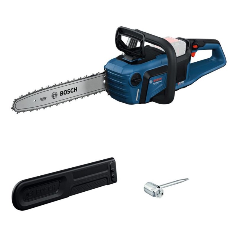 Detalle 2 de Bosch GKE 18V-40 Professional: motosierra sin cable de 40 cm para jardinería y mantenimiento