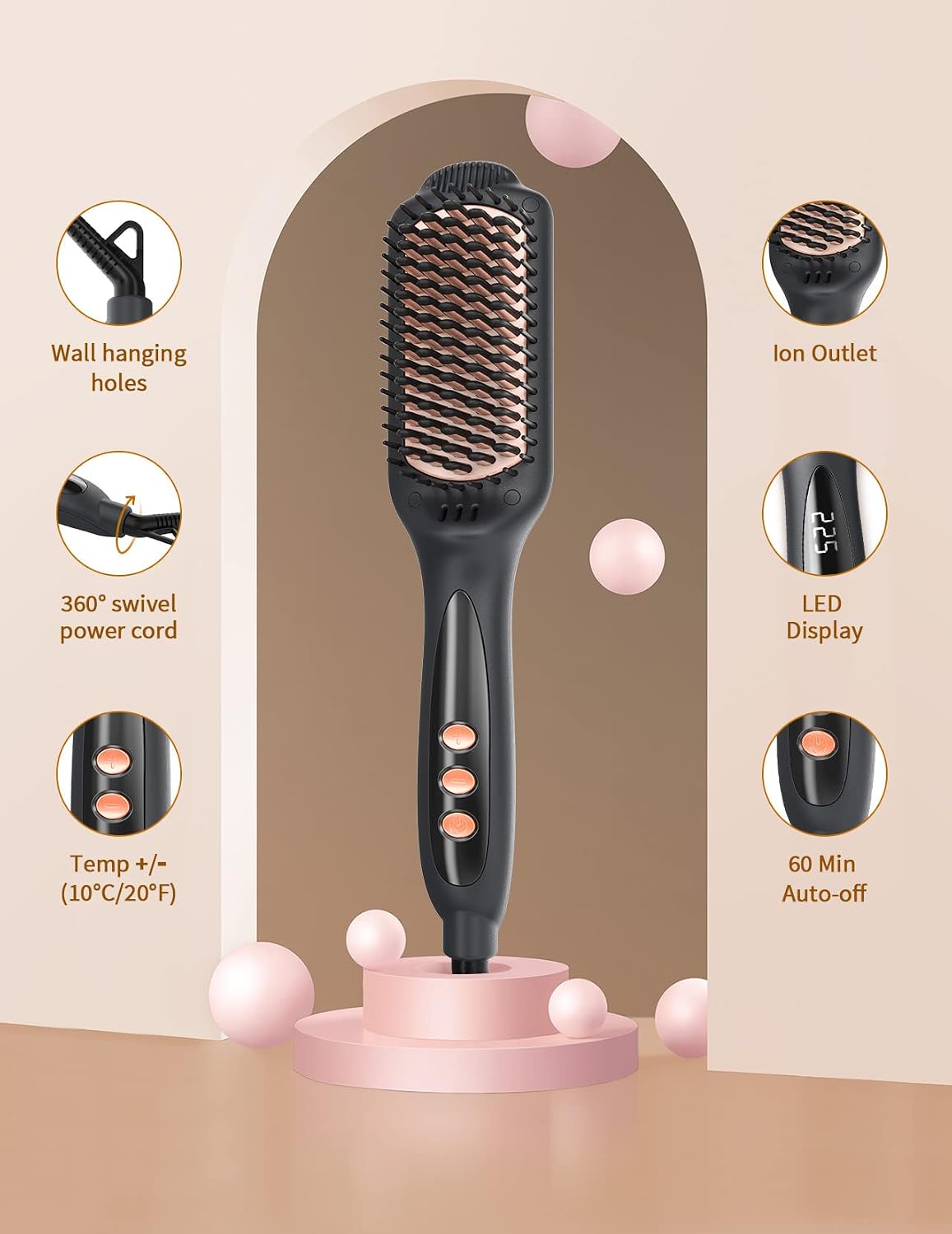 Thumbnail 5 de LANDOT Glättbürste 120–230°C 💇♀