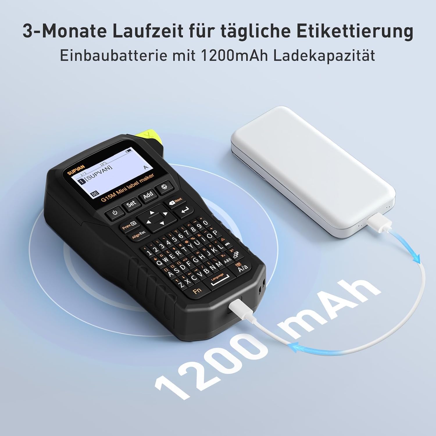 Detalle de SUPVAN G15M Thermotransfer Drucker für Etiketten