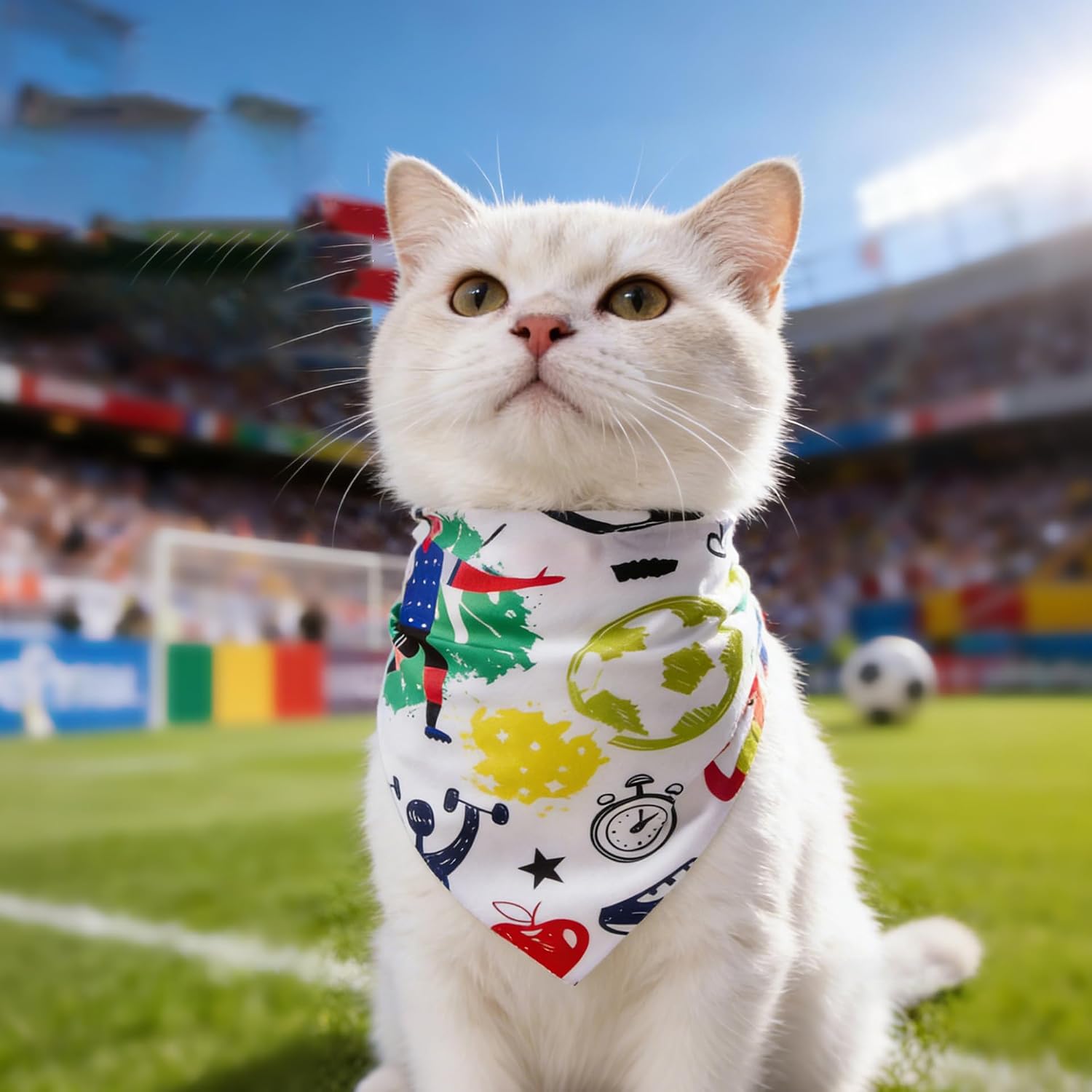 Thumbnail 4 de Dog Soccer Bandanas, Polyester
