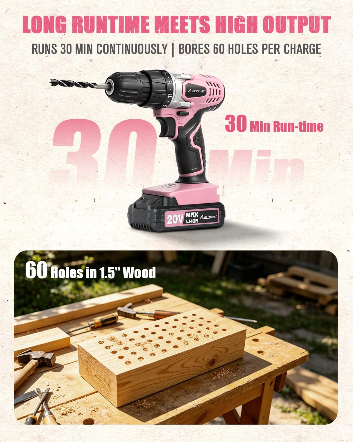 Detalle 2 de AVID POWER 20V Cordless Drill