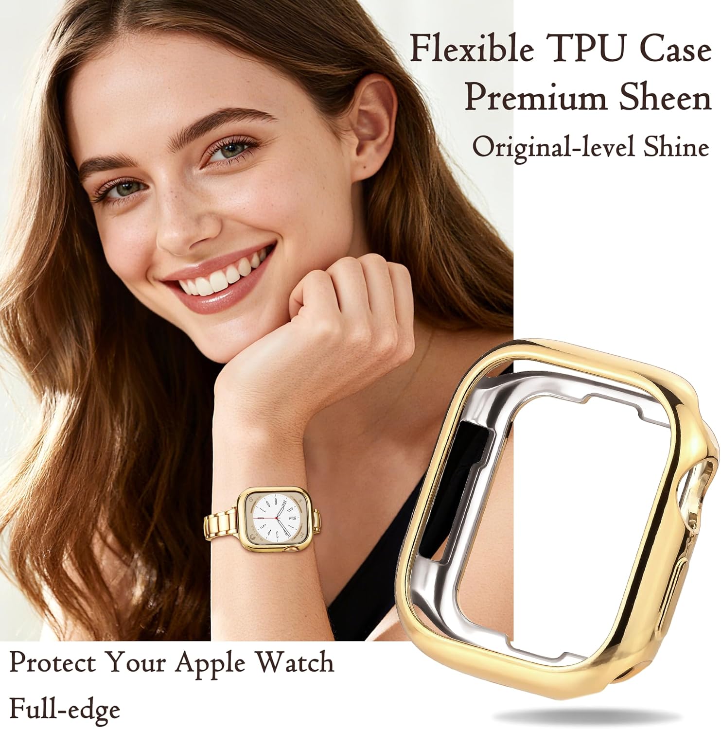Thumbnail 1 de Slim stainless steel Apple Watch strap
