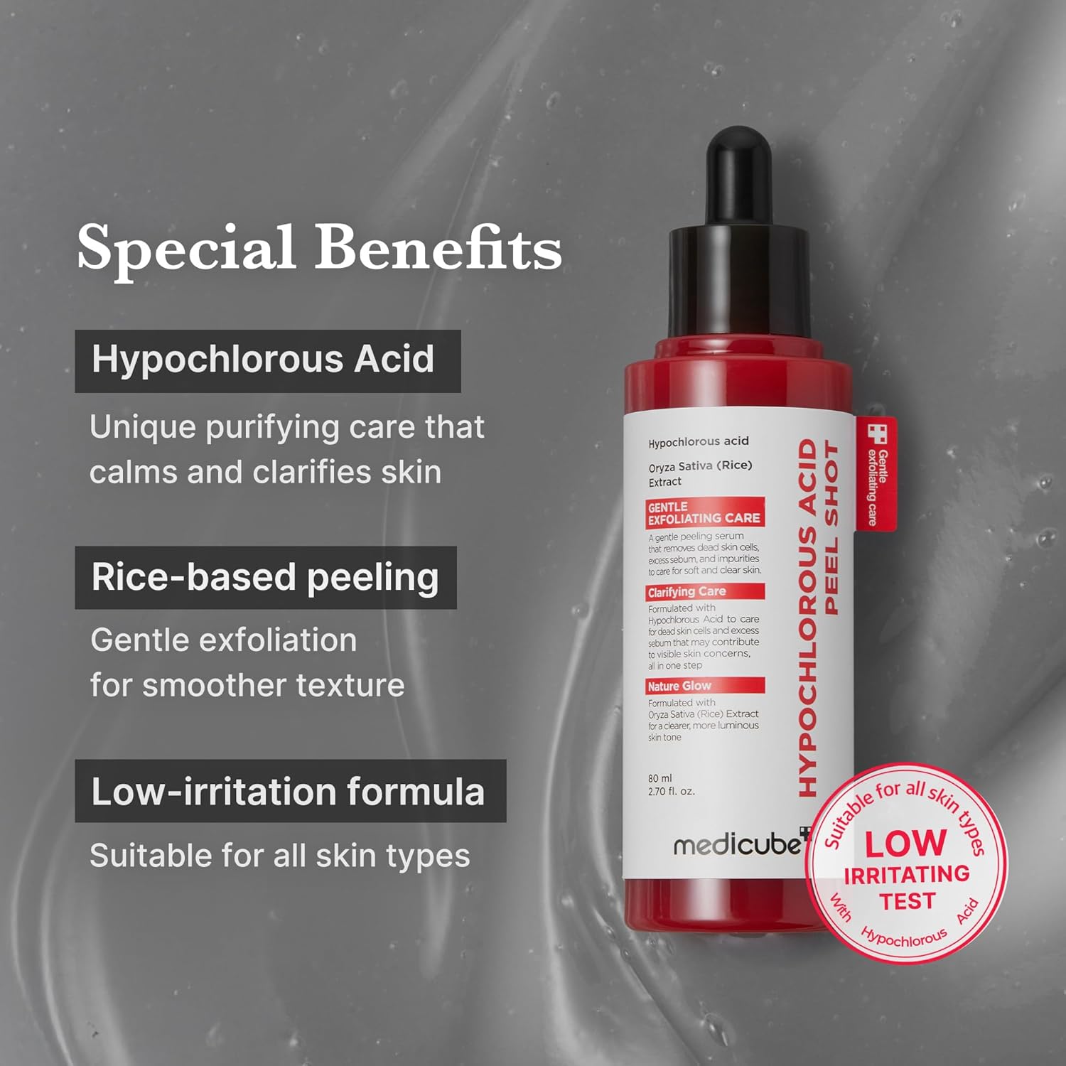 Thumbnail 4 de Medicube Peel Shot mit Hypochlorous Acid – Sanftes Peeling-Serum für Poren und Hauttextur