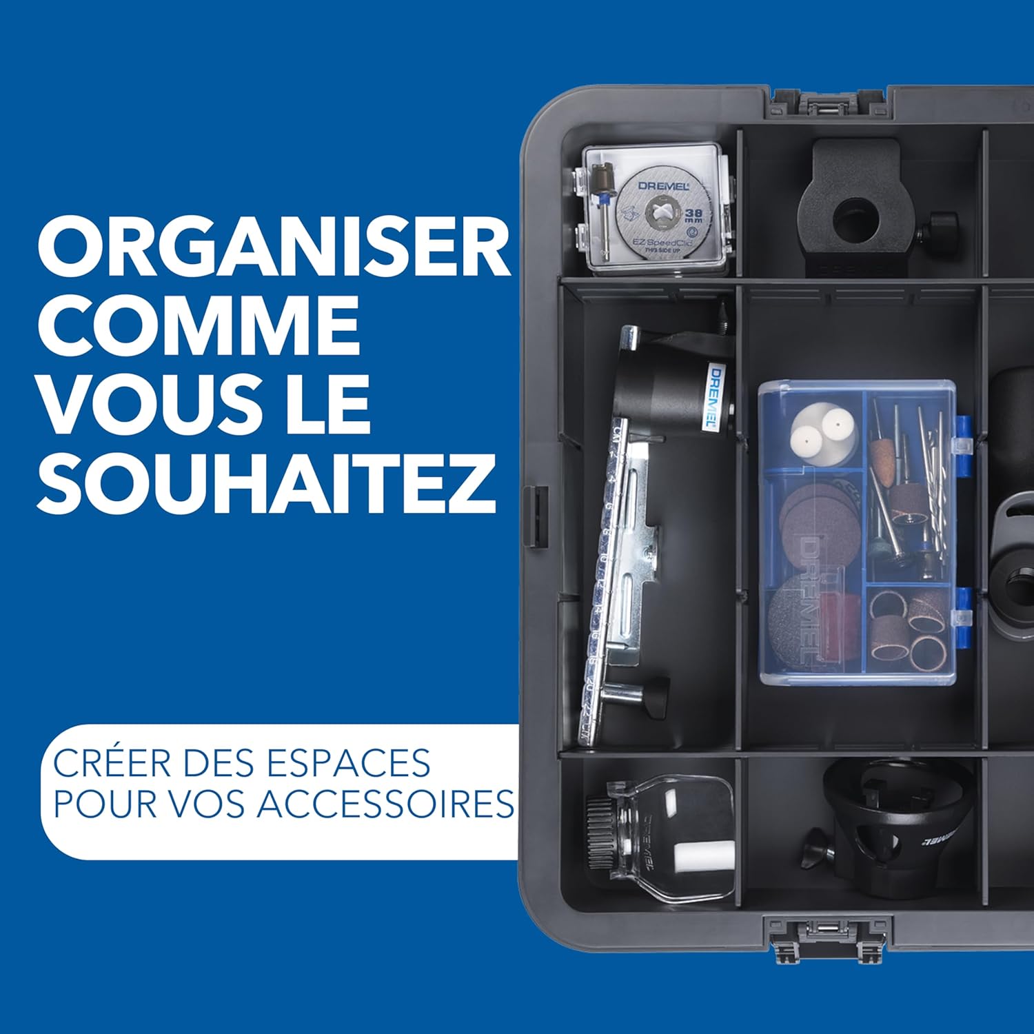 Thumbnail 6 de Dremel 8250 Outil rotatif sans fil 12 V — Kit multifonctions sans balais, 65 accessoires