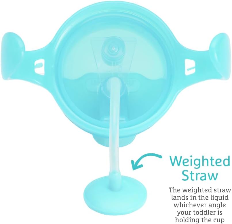Thumbnail 2 de Munchkin Tip & Sip Weighted Straw Cups (2 Pack) – Blue & Green
