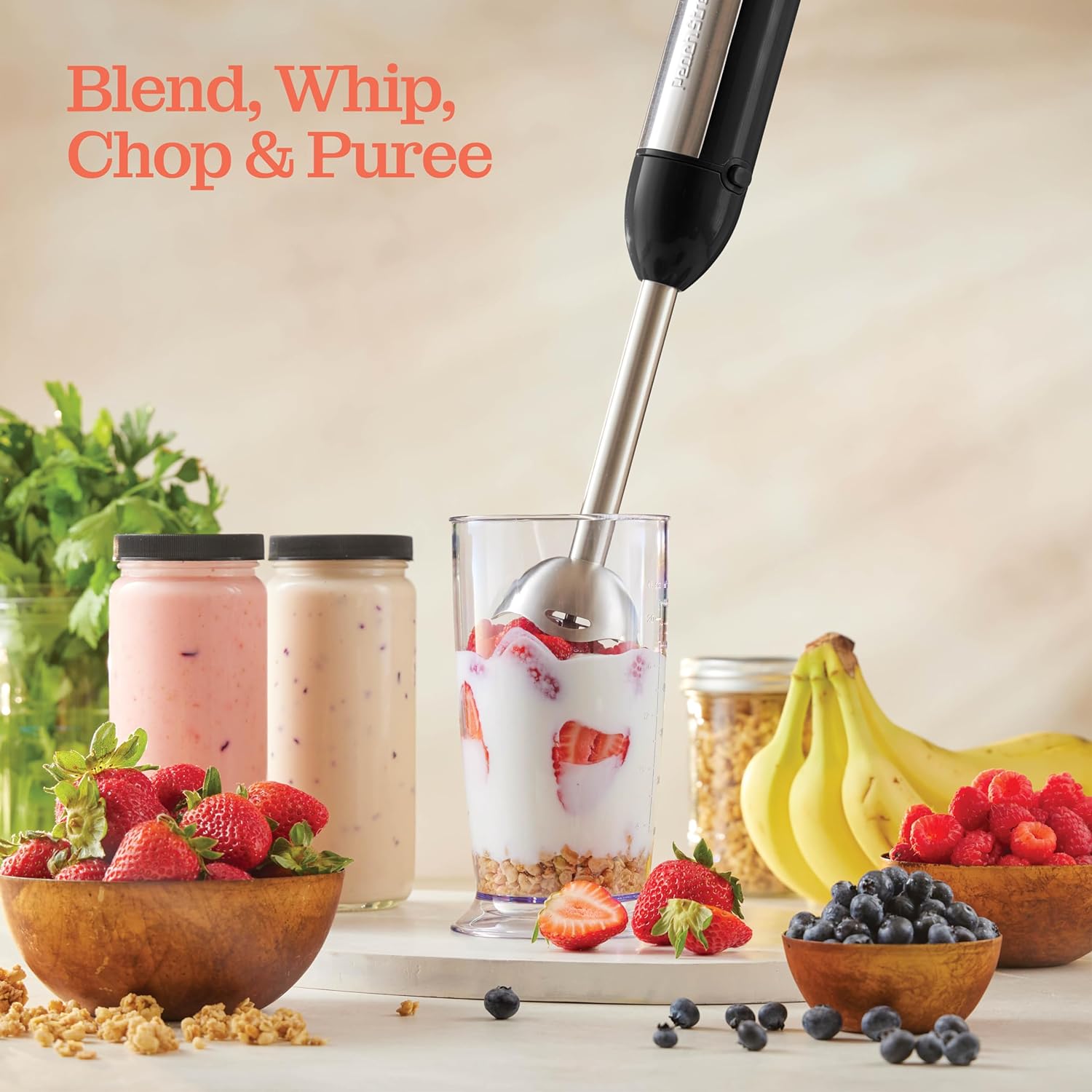 Thumbnail 6 de Powerful Immersion Blender 500W for Smoothies 🍽