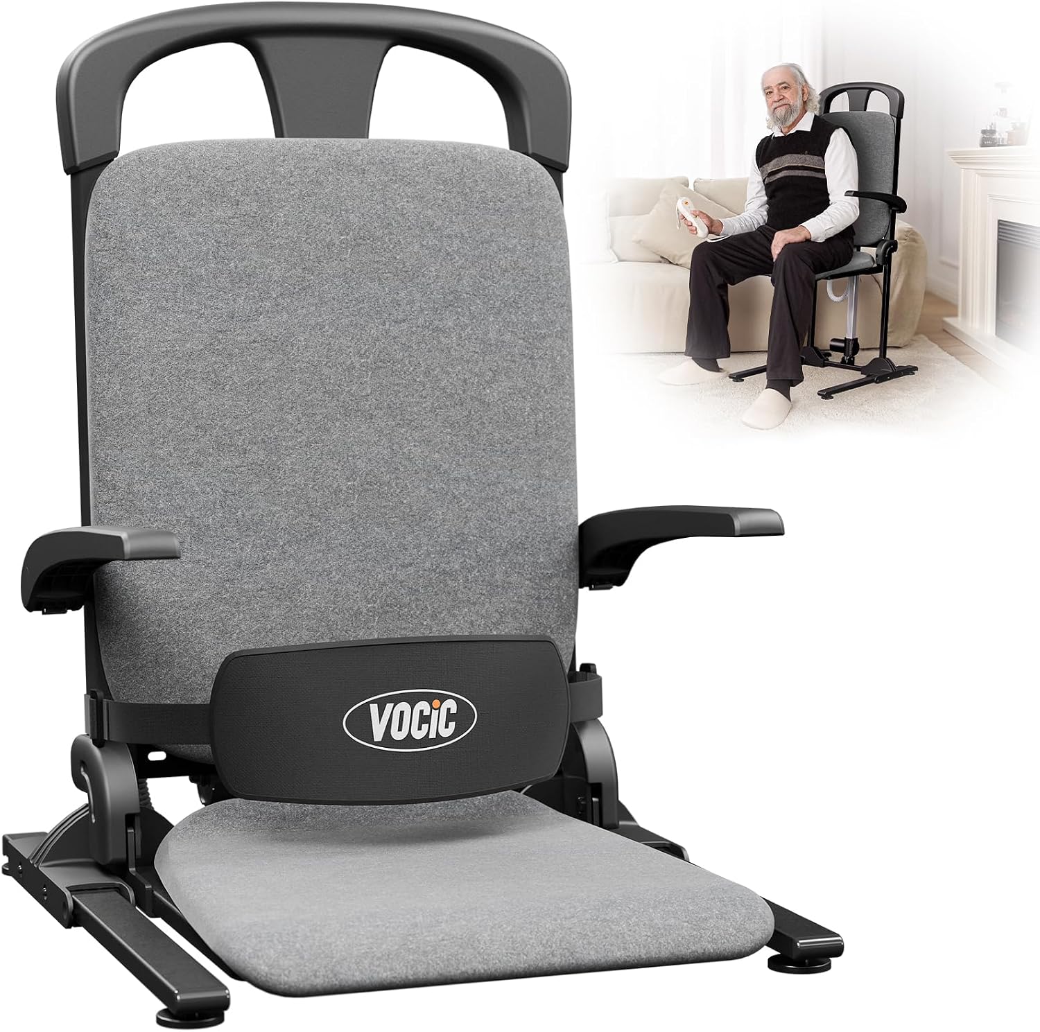 VOCIC AX15: Elektrischer Aufstehsessel mit stabilem Stahlrahmen, bis 200 kg belastbar
