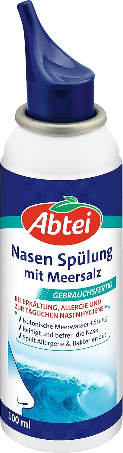 Thumbnail 1 de Abtei Nasen Spülung mit Meersalz – isotonische Nasenspülung für tägliche Hygiene und Erkältung