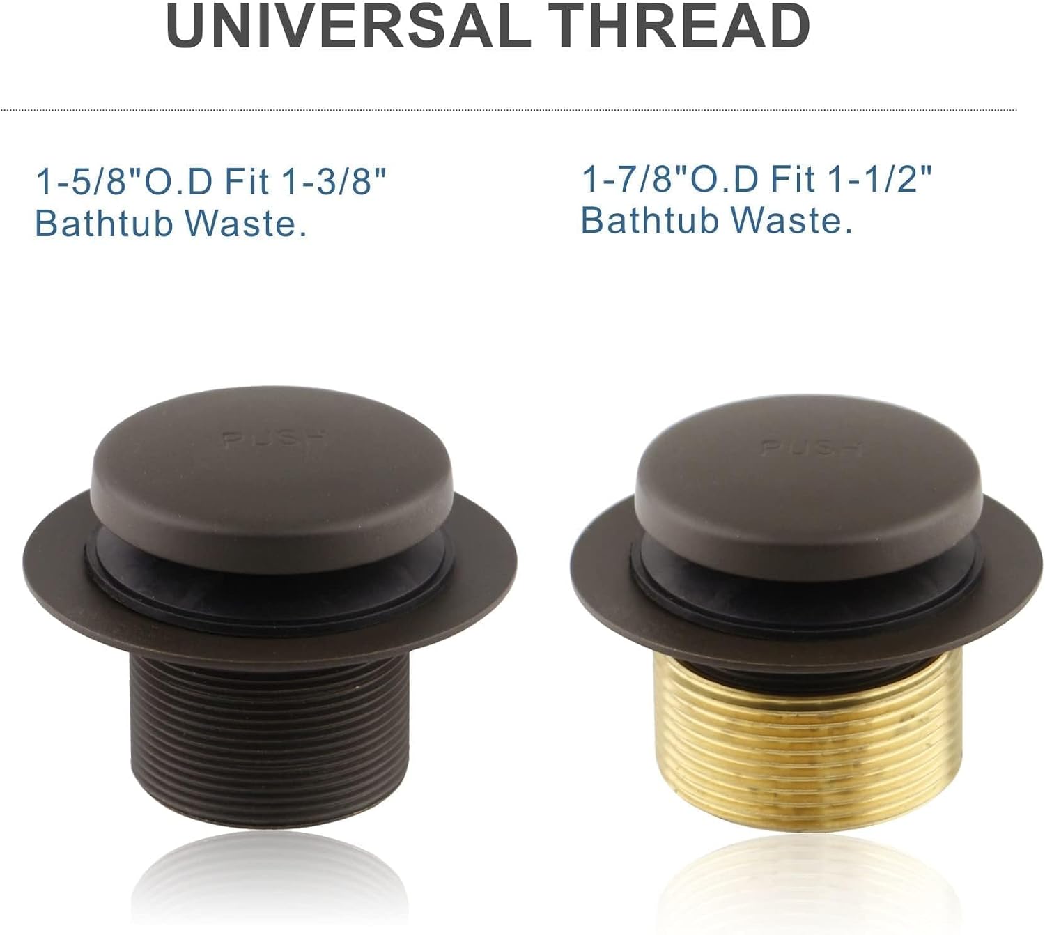 Thumbnail 6 de HIDROP Bathtub Drain Assembly, Oil-Rubbed Bronze