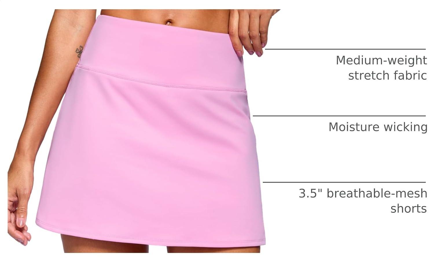 Thumbnail 3 de SANTINY Tennis Skort, 2 Pockets