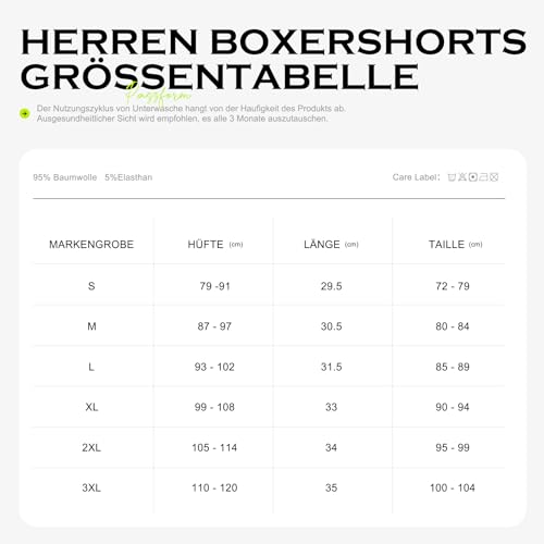 Thumbnail 5 de YouShow Boxershorts Herren 6er Pack – Baumwolle, bequeme Passform, ohne Etikett