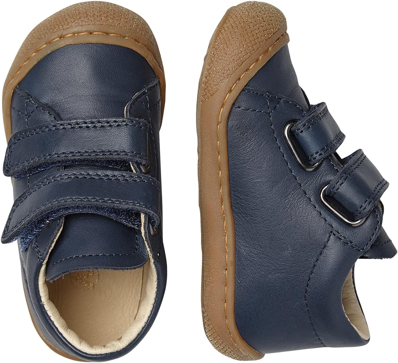 Detalle de Naturino Cocoon VL-Leather First-Steps Shoes: primi passi in pelle con chiusura a strappo