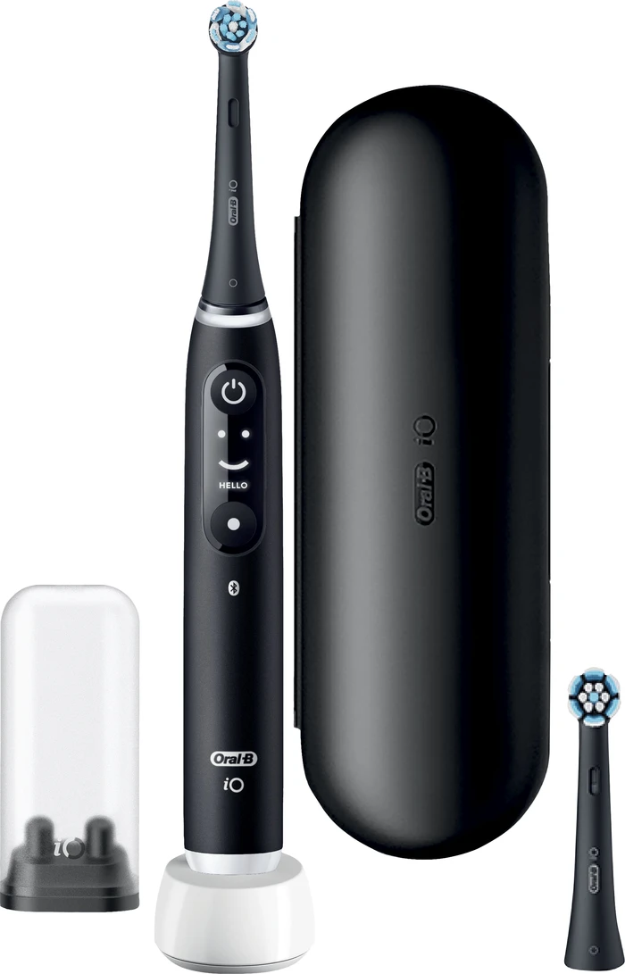 Thumbnail 5 de Oral-B iO 6N Schwarz + iO Sanfte Reinigung Aufsteckbürste 🪥