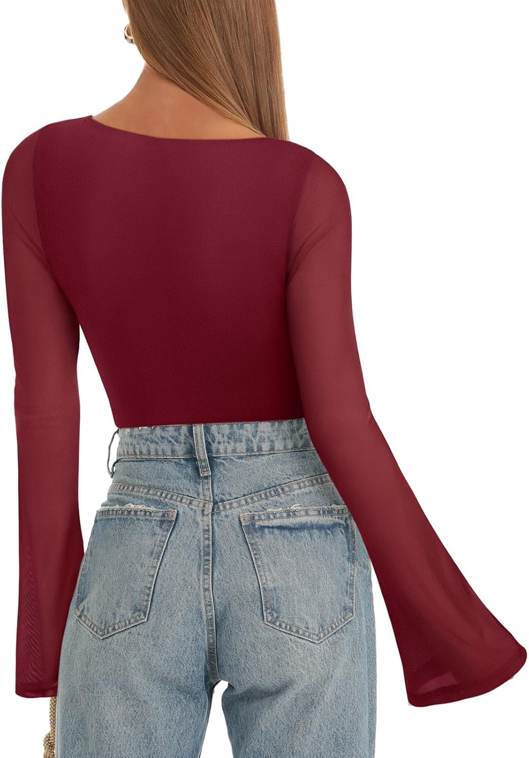 Detalle 1 de LACOZY Long Bell Sleeve Crop Top